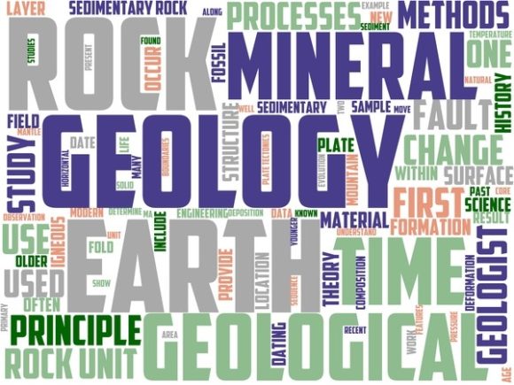Geology Wordart Background