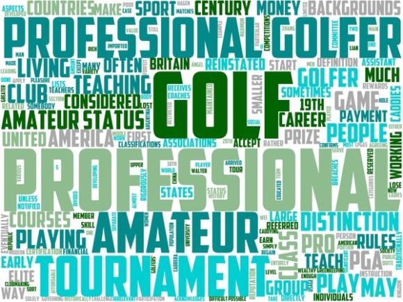 Golf Club Professional Wordart Tumbler