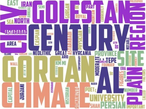 Gorgan Wordart Skinny Tumbler