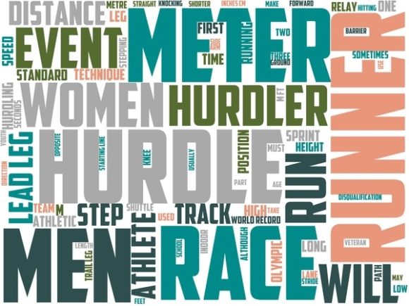 Hurdles Wordart Background: A Creative Canvas for Inspiration